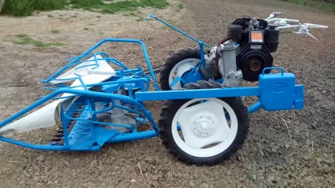 تصویر 1 از دروگر گندم دوچرخ با طراحی سبک و مناسب زمین های محدود